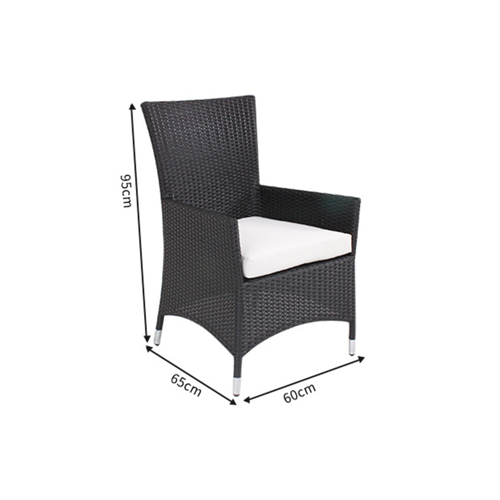 WYHS-T097 9-Piece Outdoor Open-Air Patio Iron Rattan  Balcony Outdoor Tables and Chairs.