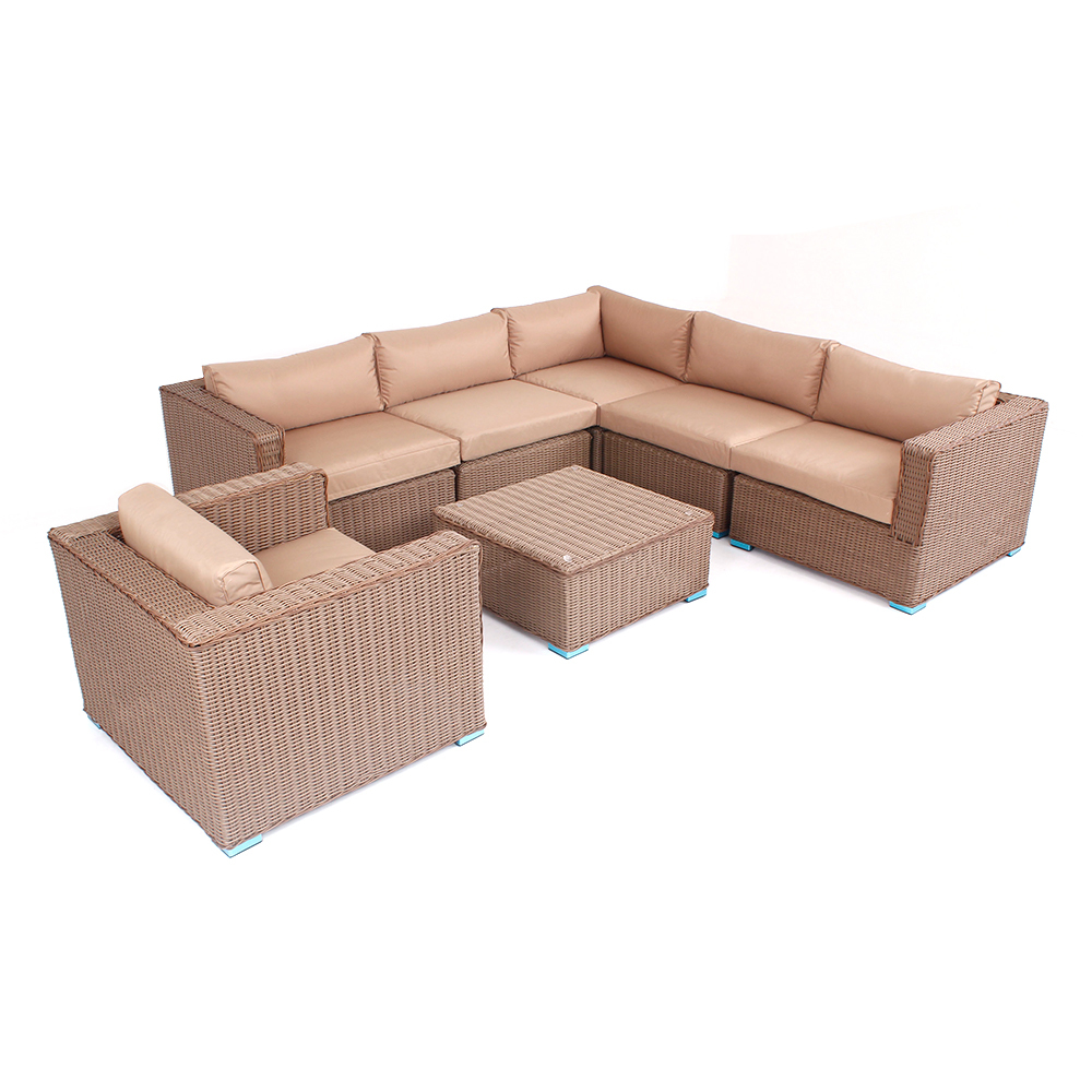 WYHS-T063 Patio Furniture Sets Outdoor Sofa , All-Weather Rattan Wicker with Washable Couch Cushion.