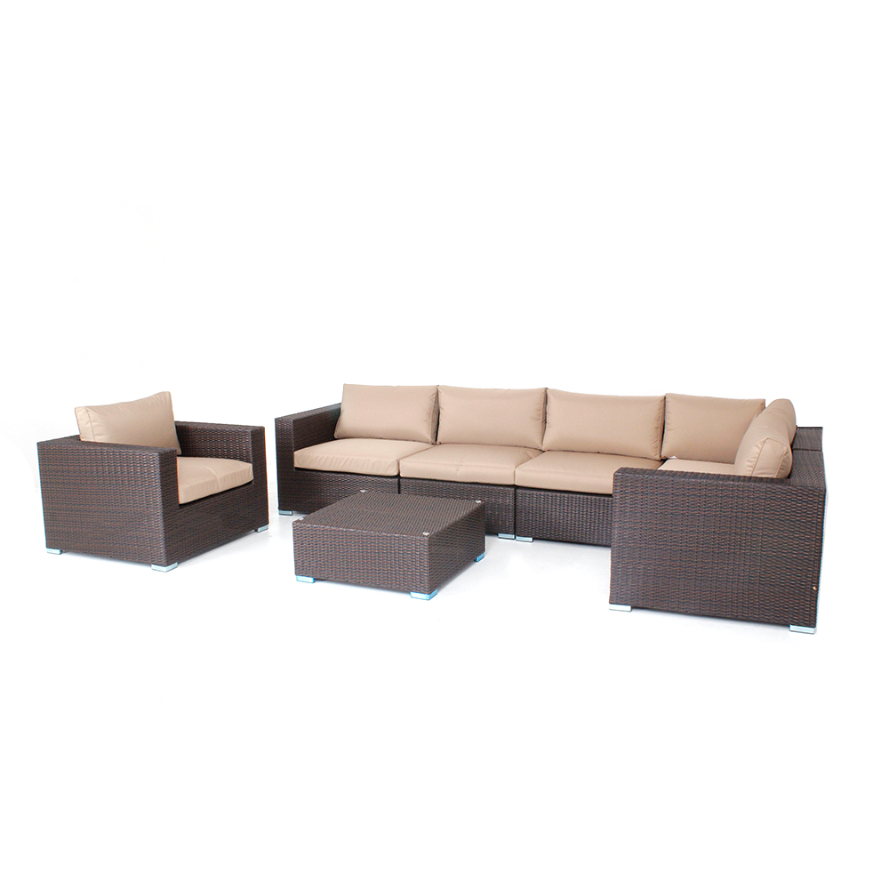 WYHS-T063 Patio Furniture Sets Outdoor Sofa , All-Weather Rattan Wicker with Washable Couch Cushion.