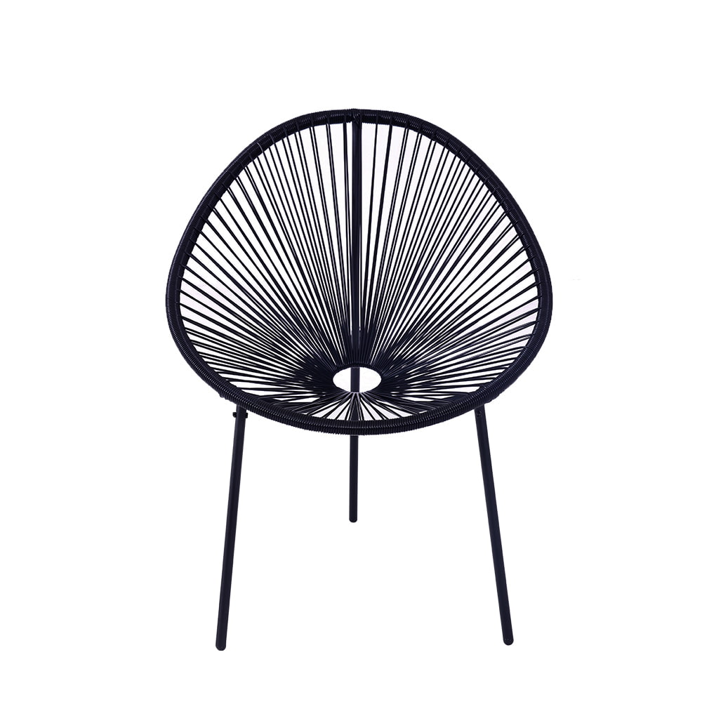 Outdoor All Weather PE Wicker Aacpulco Chairs Set of 3 