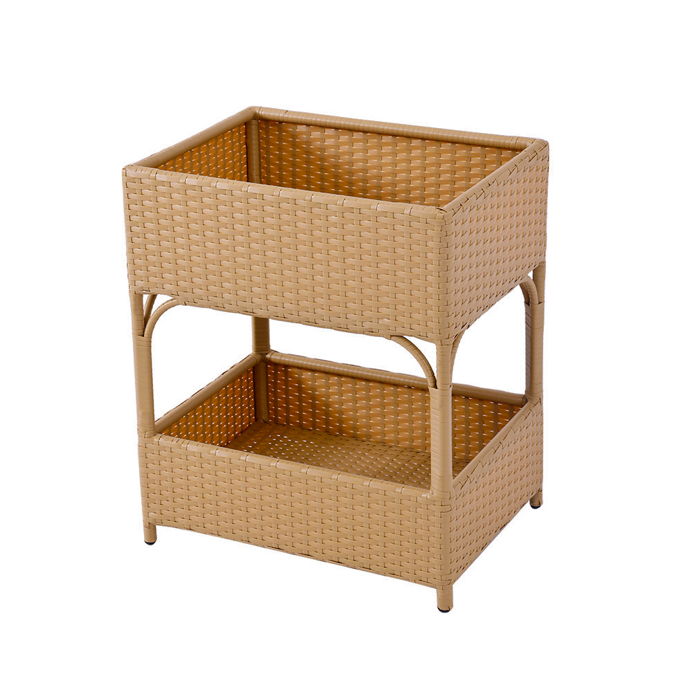 WYHS-278 Rattan Storage with Two Layers for Home,Office,Camping