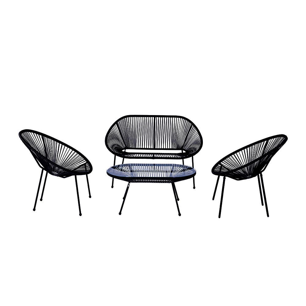 WYHS-T218 Acapulco fashionable 3-piece patio furniture set egg chair set of four