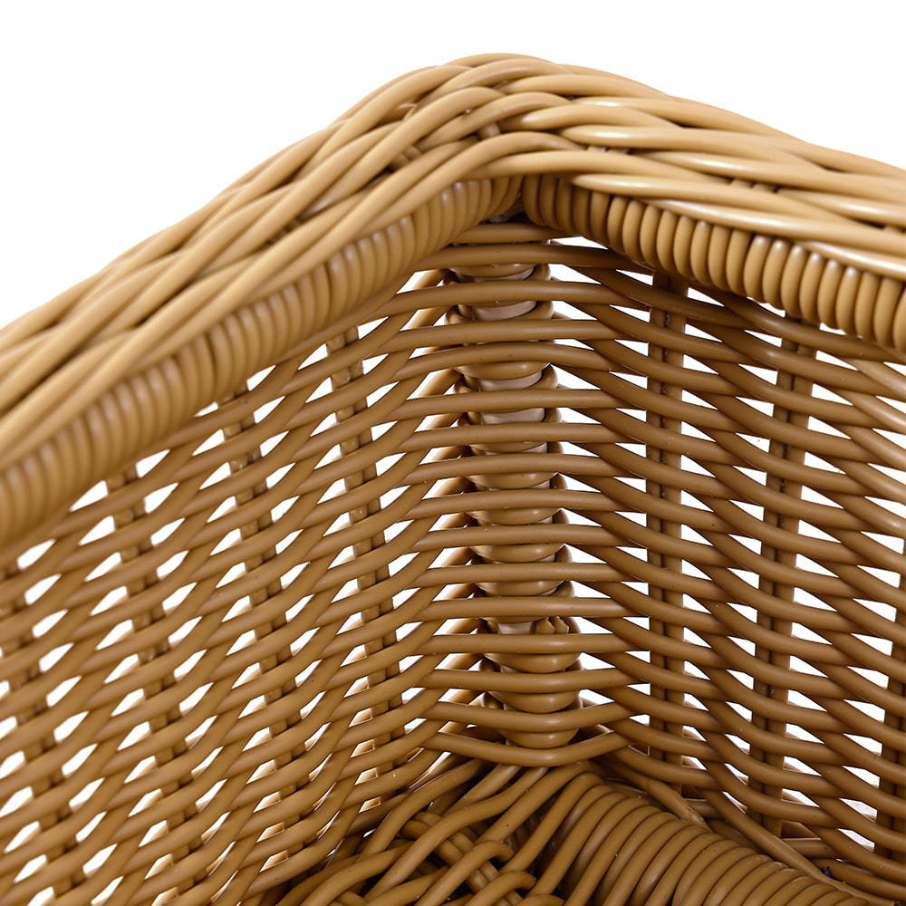 WYHS-T265 Rectangular Strip Round Rattan Baskets for Storage.