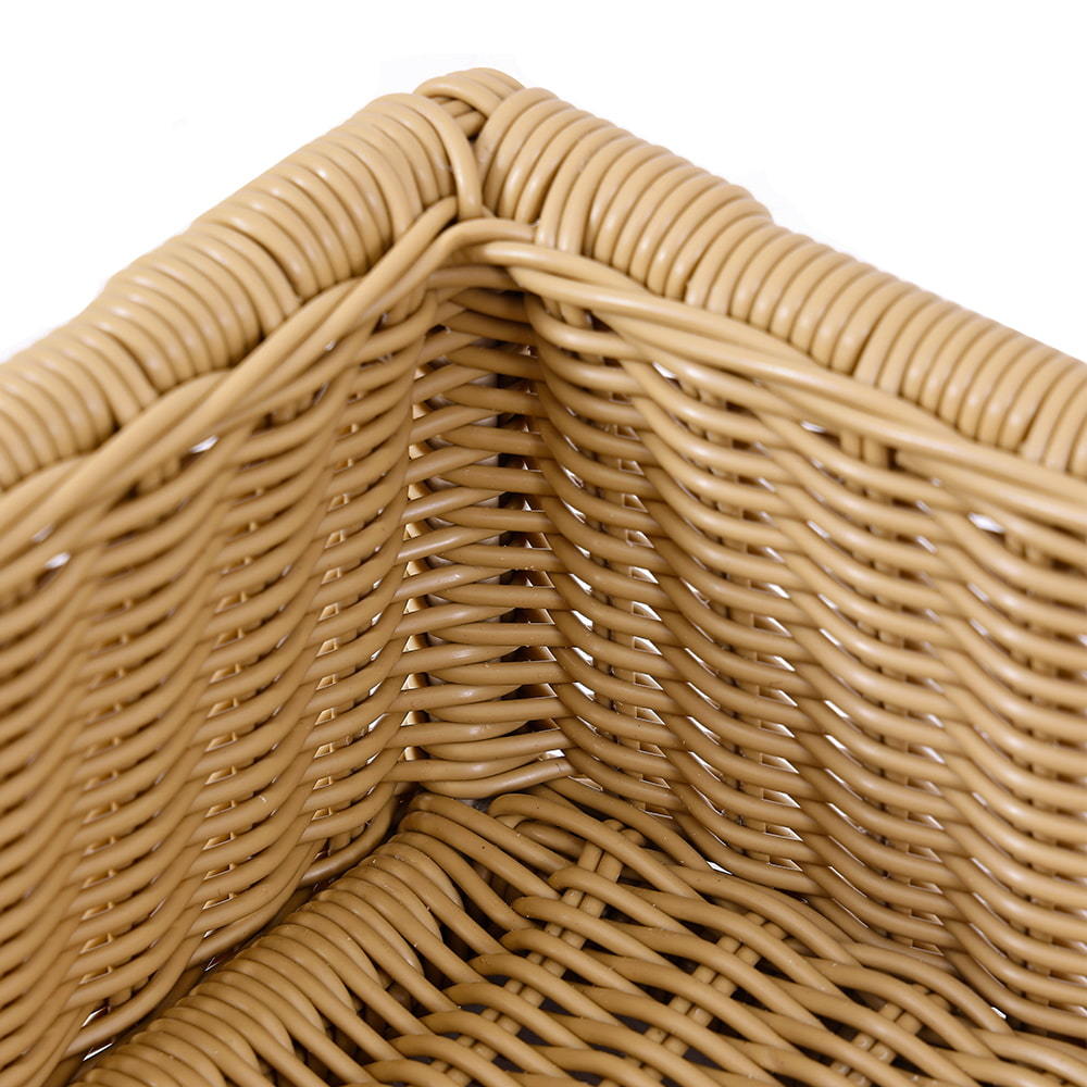 WYHS-T265 Rectangular Strip Round Rattan Baskets for Storage.