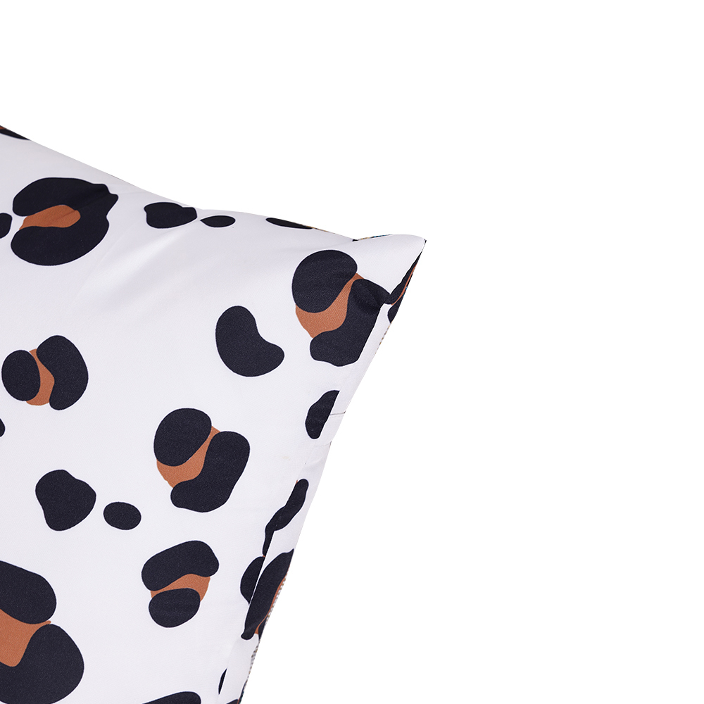 Animal leopard print texture rectangular pillow set