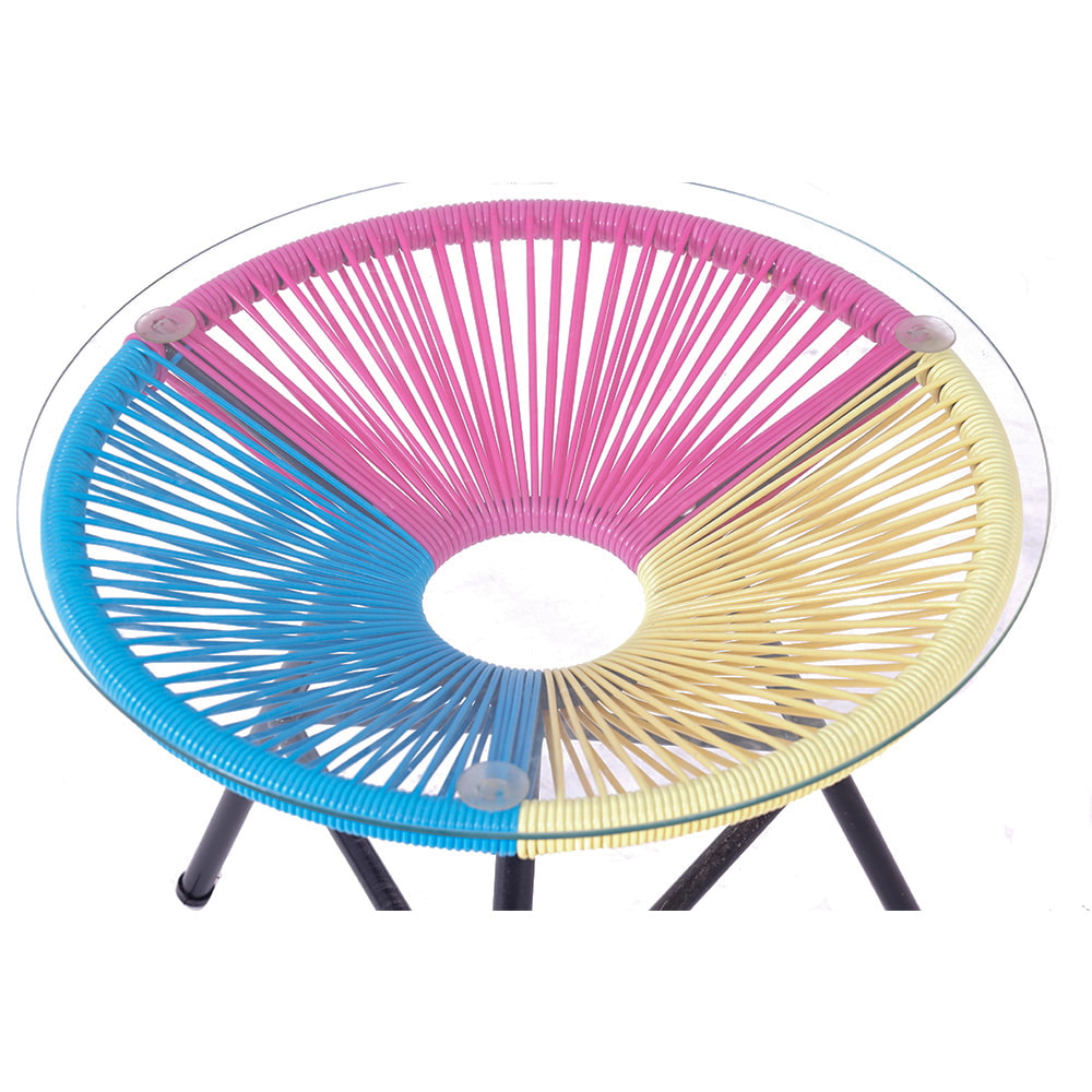 Three-Legged  Acapulco Chair with a Teatable