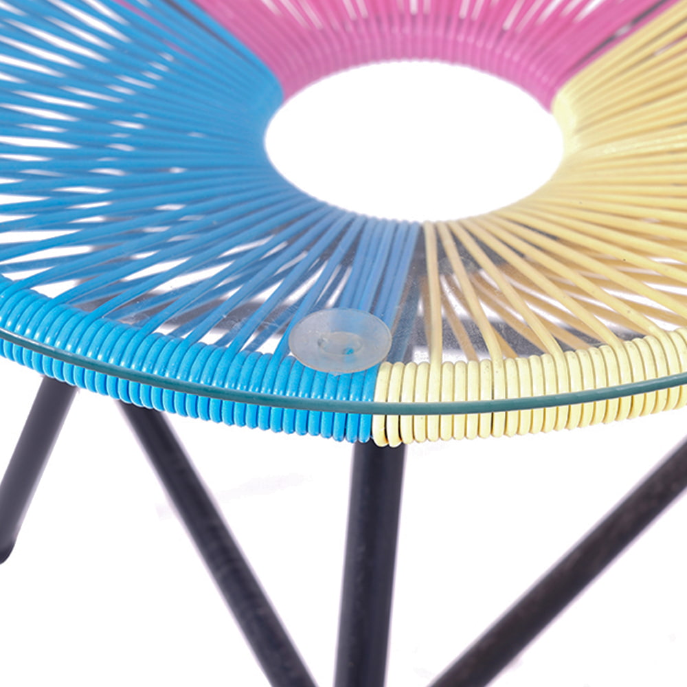 Three-Legged  Acapulco Chair with a Teatable