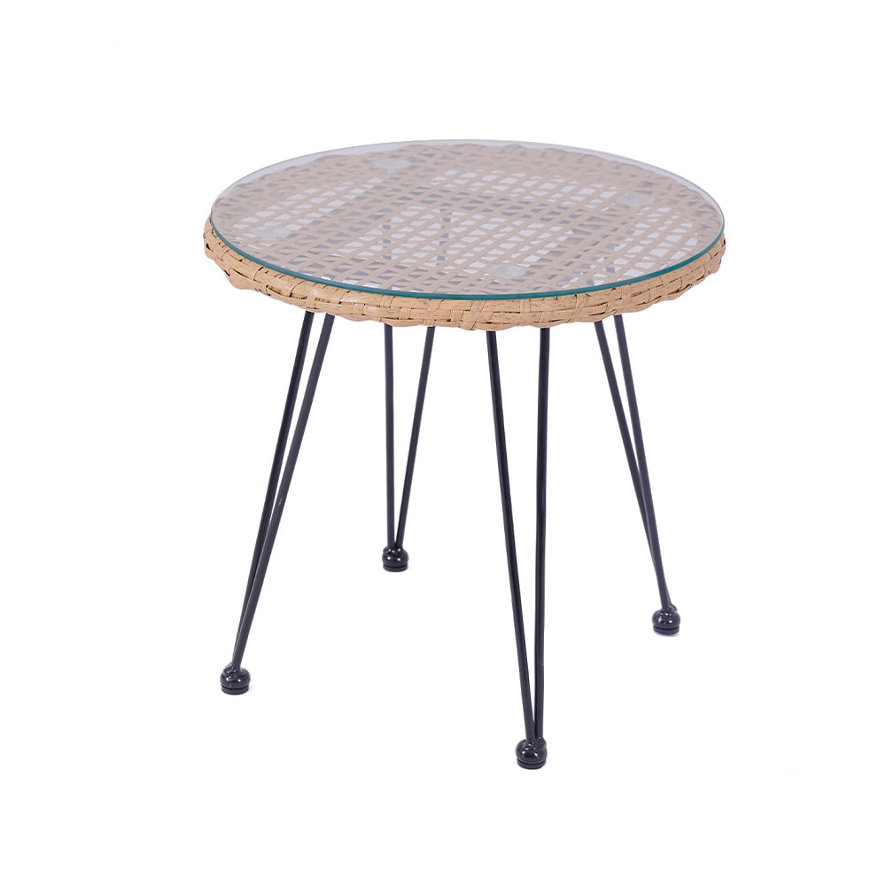 WYHS-T250 Patio Garden Rattan Table and Chairs Set