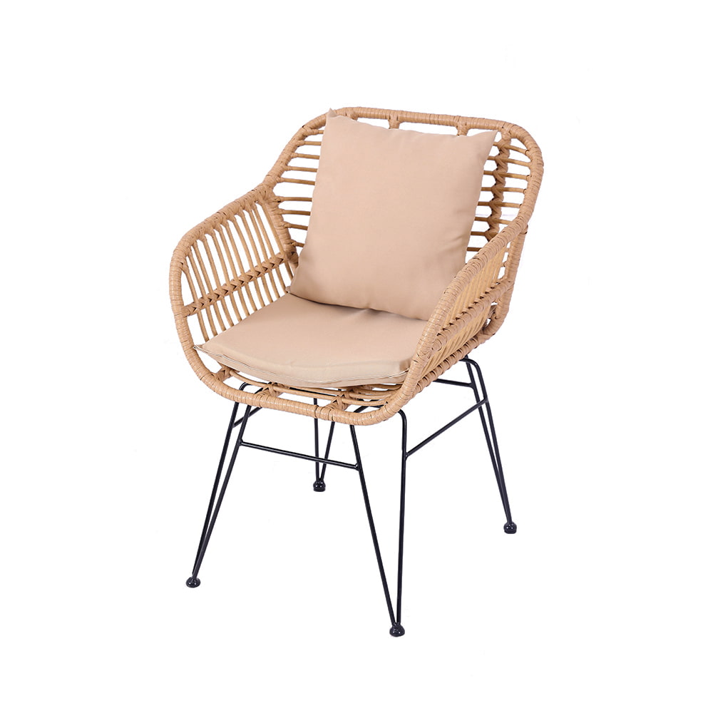 WYHS-T250 Patio Garden Rattan Table and Chairs Set