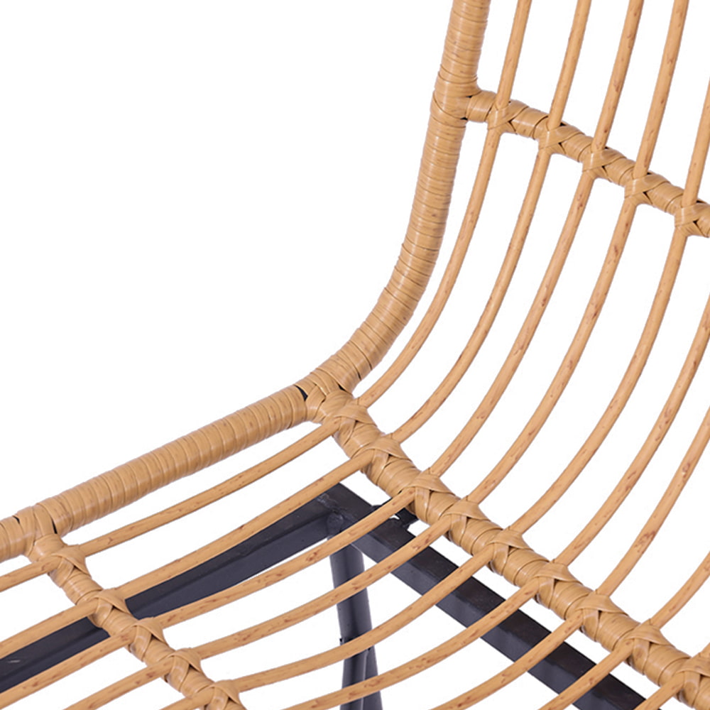 WYHS-T251 Balcony Patio Rattan Wicker Table and Chairs Set of Three.