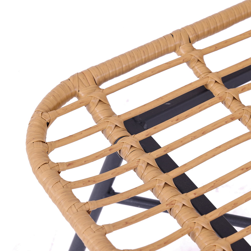 WYHS-T251 Balcony Patio Rattan Wicker Table and Chairs Set of Three.