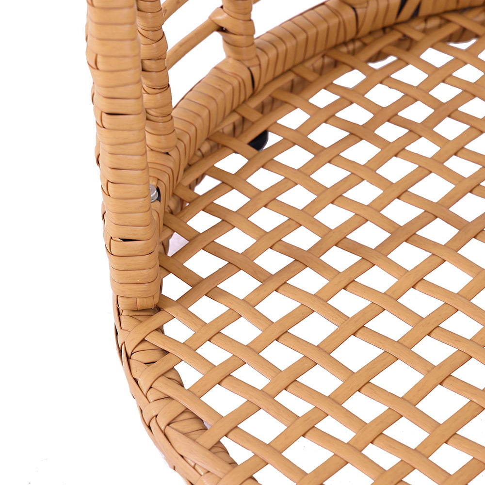 WYHS-T251 Balcony Patio Rattan Wicker Table and Chairs Set of Three.