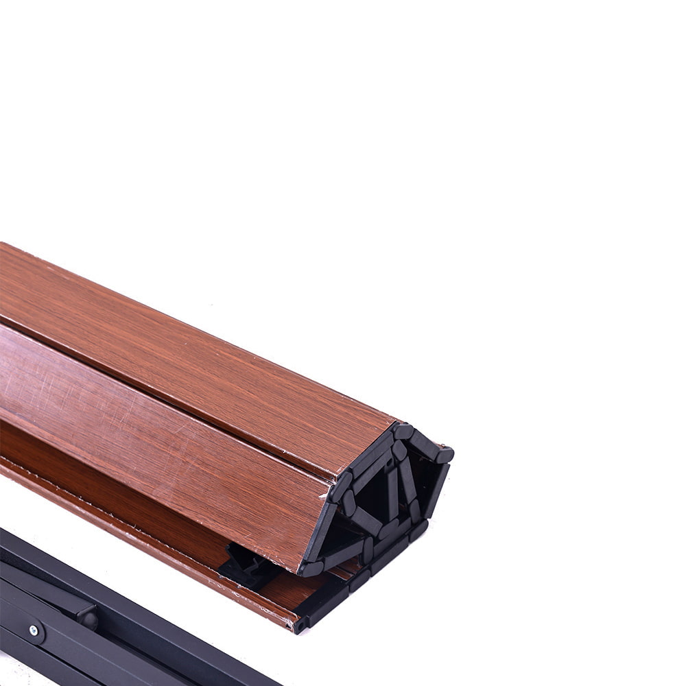 Outdoor Camping Folding Table with Wood Tabletop.