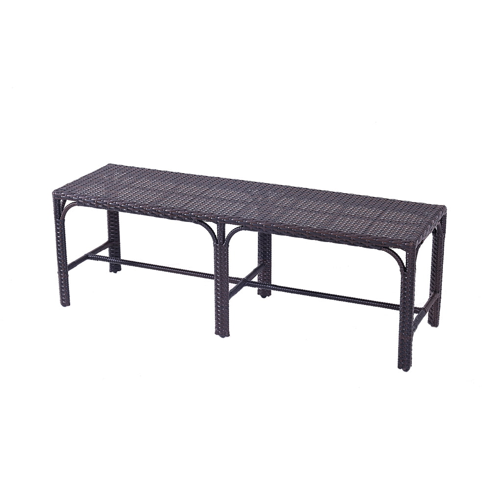  Home Patio Rattan Long Bench.