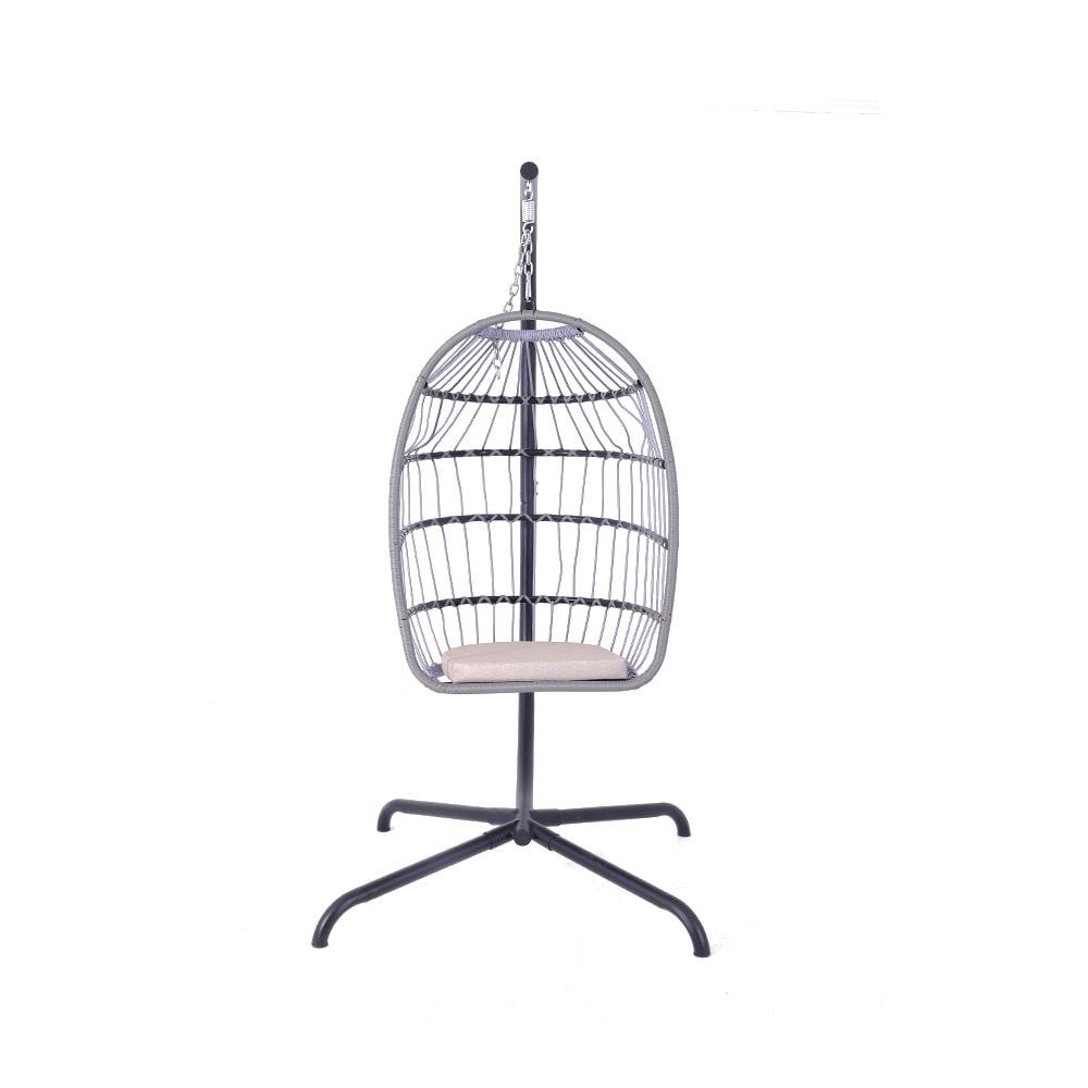 WYHS-T222 Rope-Woven Swing Hammock, Hanging Basket Swing Hanging Chair, Bird's Nest Swing Chair for Outdoor Using