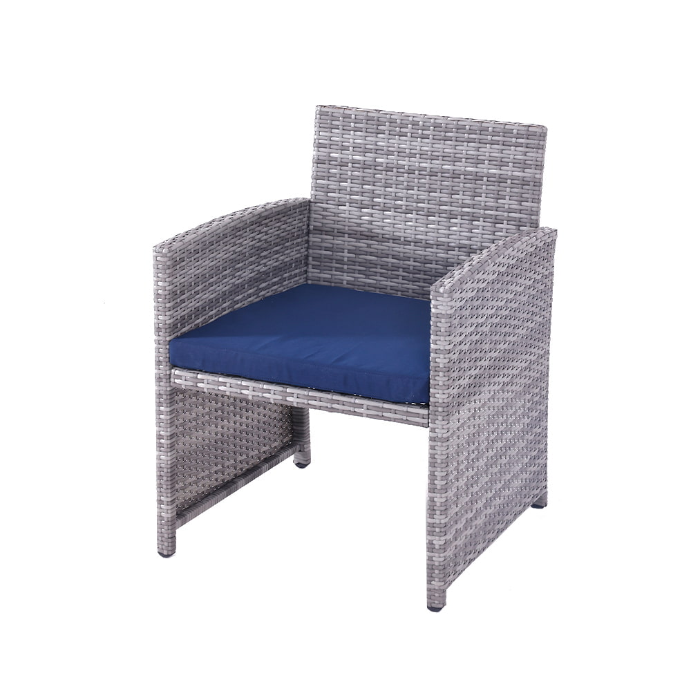  WYHS-T250 4 Pieces Rattan Sofa with Coffee Table and Waterproof Cushions for Outdoors and Indoors
