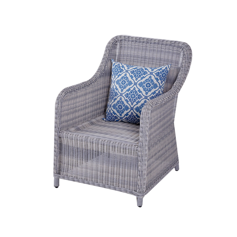  Outdoor Sunroom Villa Living Room Woven Rattan Sofa Chair.