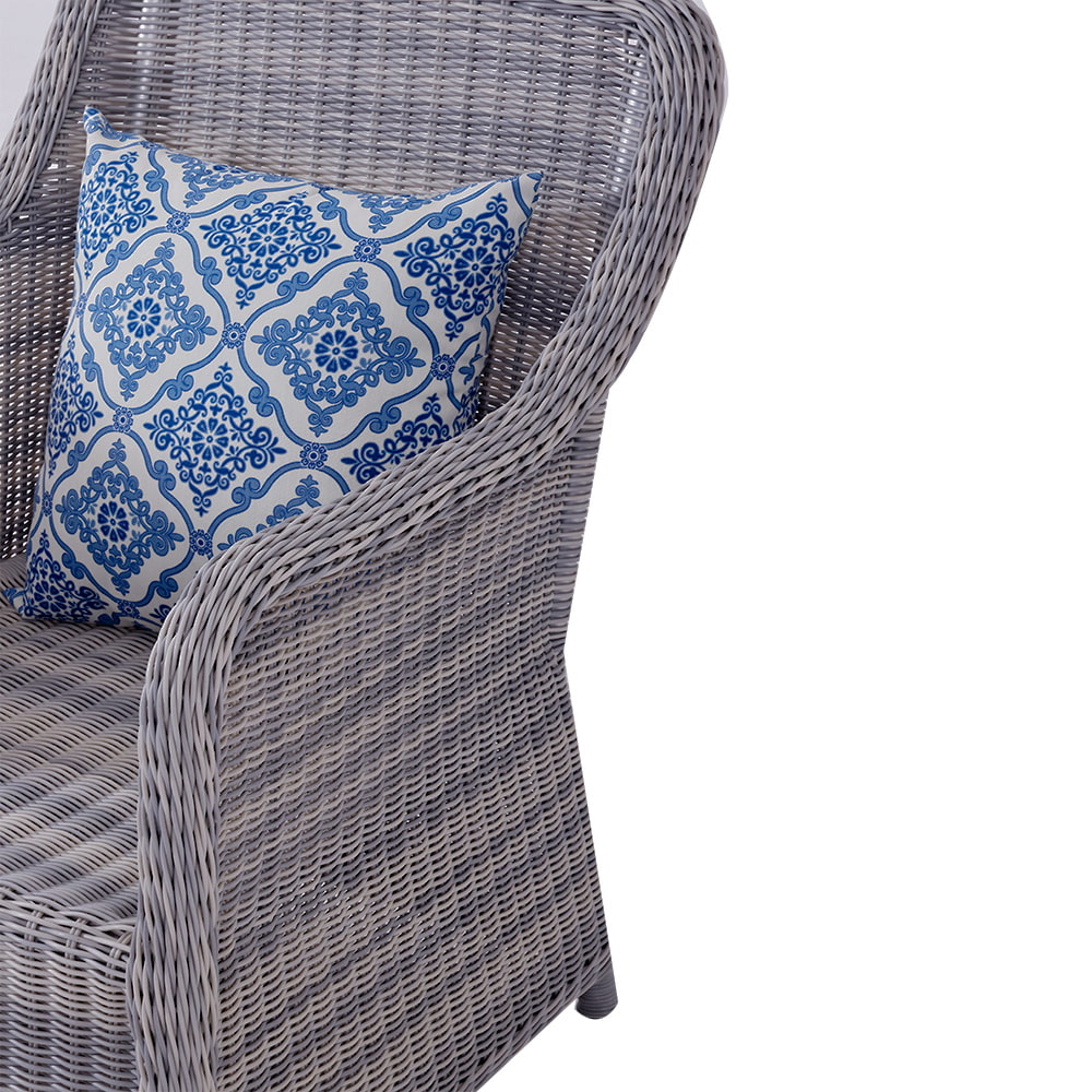  Outdoor Sunroom Villa Living Room Woven Rattan Sofa Chair.