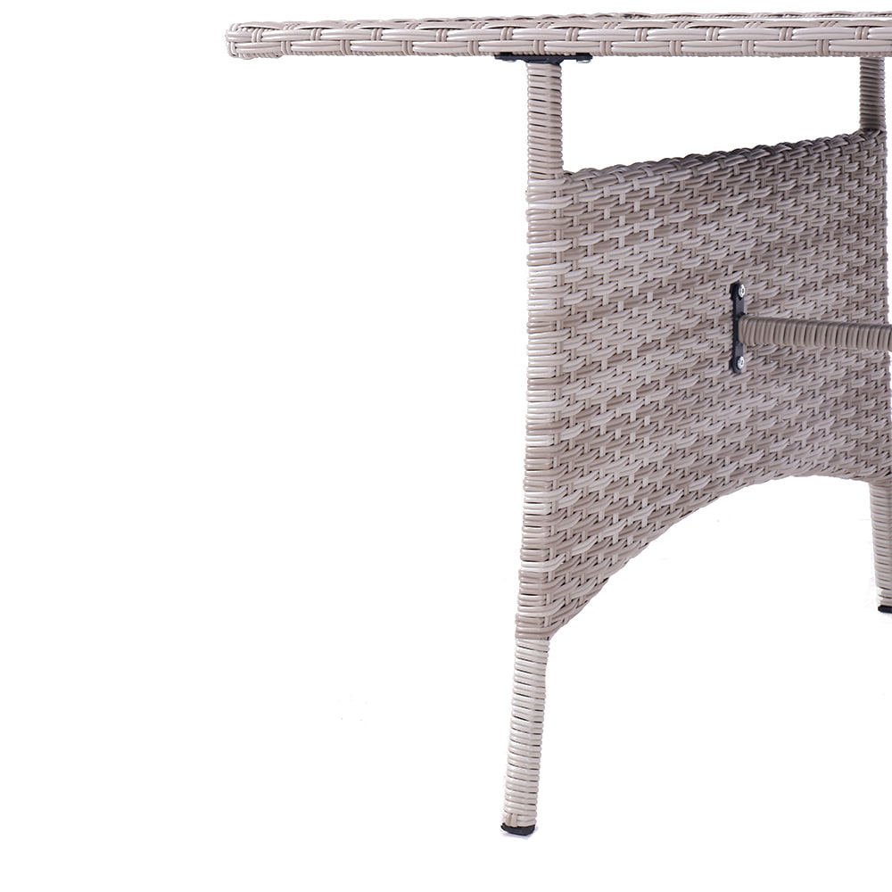 WYHS-T245 4 Pieces Outdoor Sectional, Wicker Patio Sectional Sofa Conversation Set.