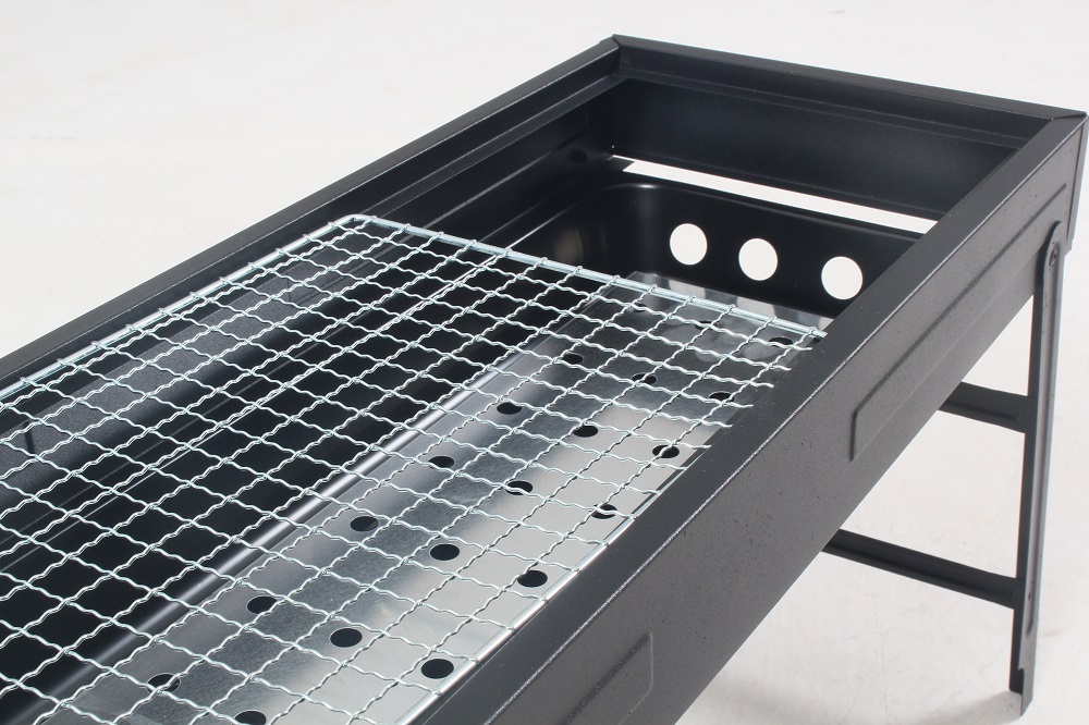 Black Portable Big Folding Grill