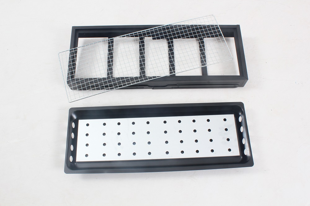 Black Portable Big Folding Grill