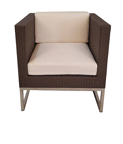 Outdoor leisure rattan balcony patio single rattan chair sofa