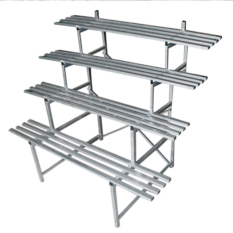  Balcony Stainless Steel Flower and Plant Stand with Multiple Layers Storage Function.