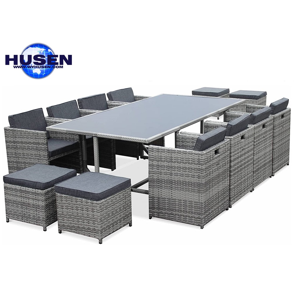 Outdoor furniture rattan sofa set rattan chair set disassembly balcony rattan outdoor leisure table and chairs