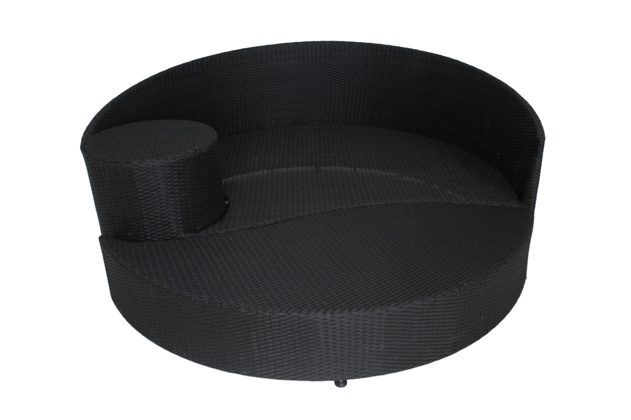 Sofa Set Outdoor Daybed Rectangle  Two-Piece Sunbed Rattan Furniture with High-Quality Cushion and Pillows.