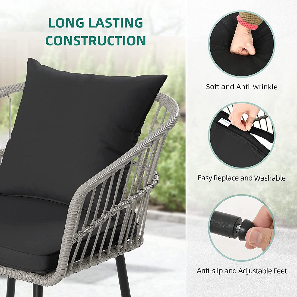 Outdoor 3 Pieces Bistro Set