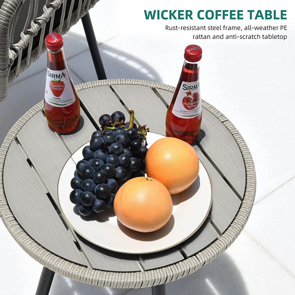 Outdoor 3 Pieces Bistro Set