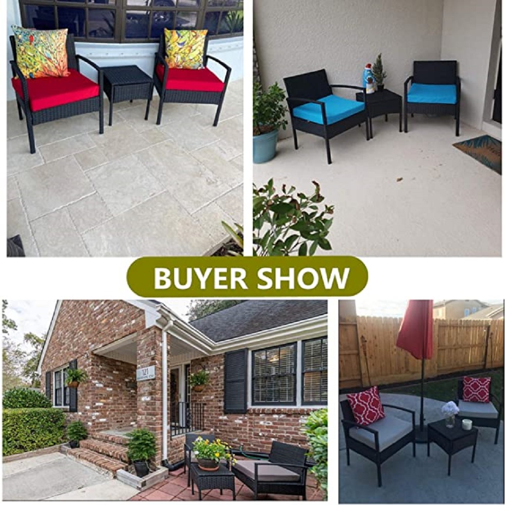 3 Piece Patio Set Balcony Furniture 