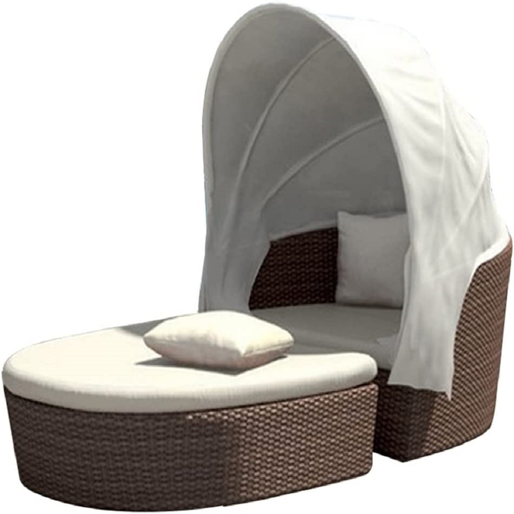 Outdoor Rattan Patio Lounger