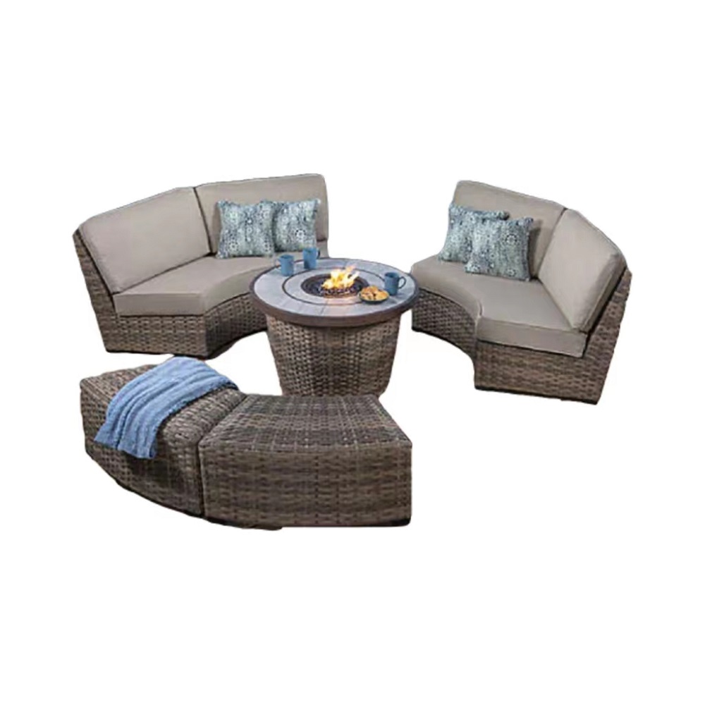 WYHS-T289 5-Piece Fire Outdoor Sectional Sofa Set 