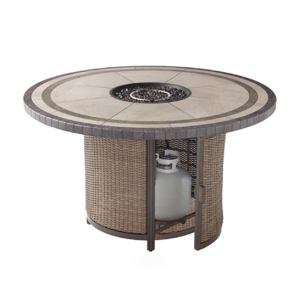 WYHS-T291 7-Piece Outdoor Patio Fire High Dining Set