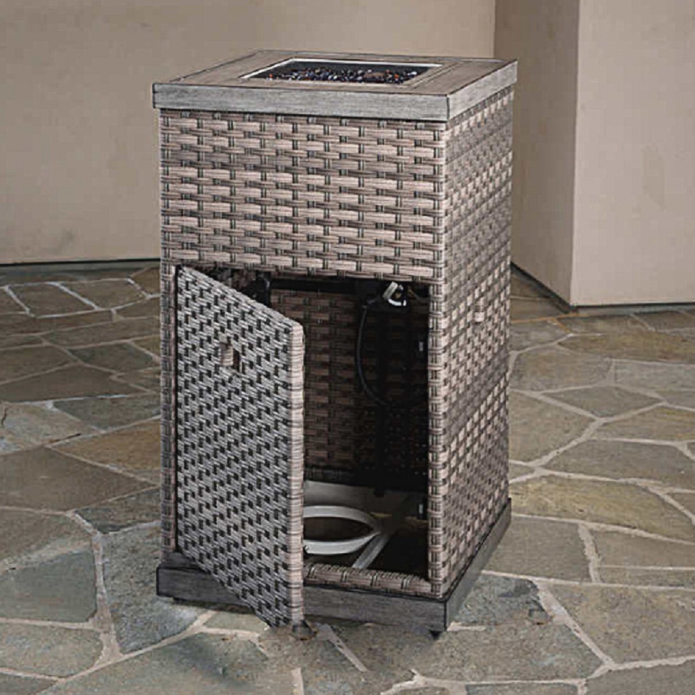 WYHS-T290 8-piece Modular Outdoor Bar Set With 2 Fire Towers