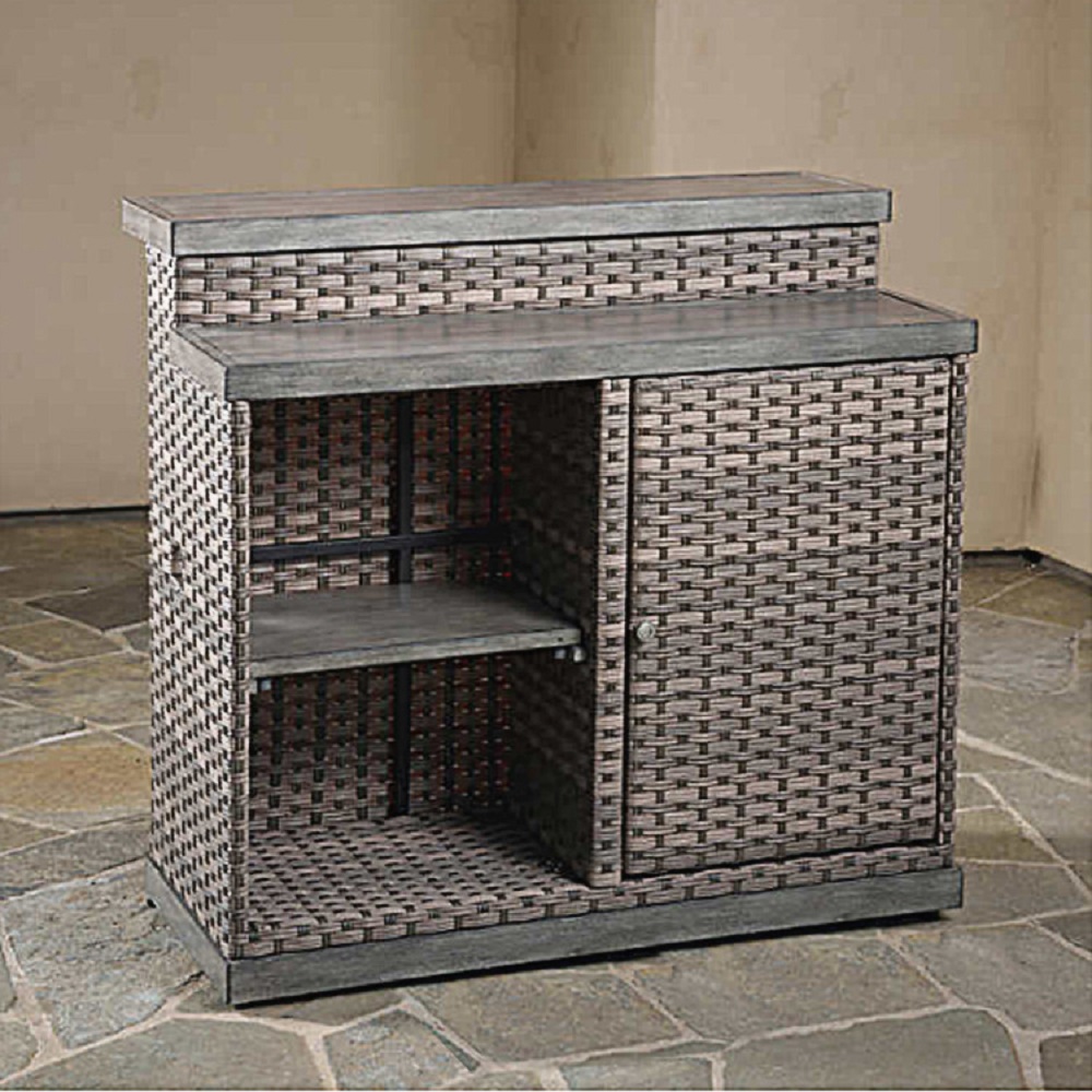 WYHS-T290 8-piece Modular Outdoor Bar Set With 2 Fire Towers