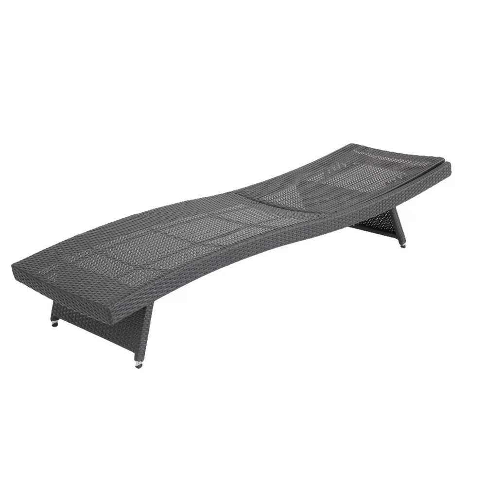 WYHS-T199 Rattan Chaise Lounge Outdoor Set with Ergonomic Wave Design for your Outdoor Spaces