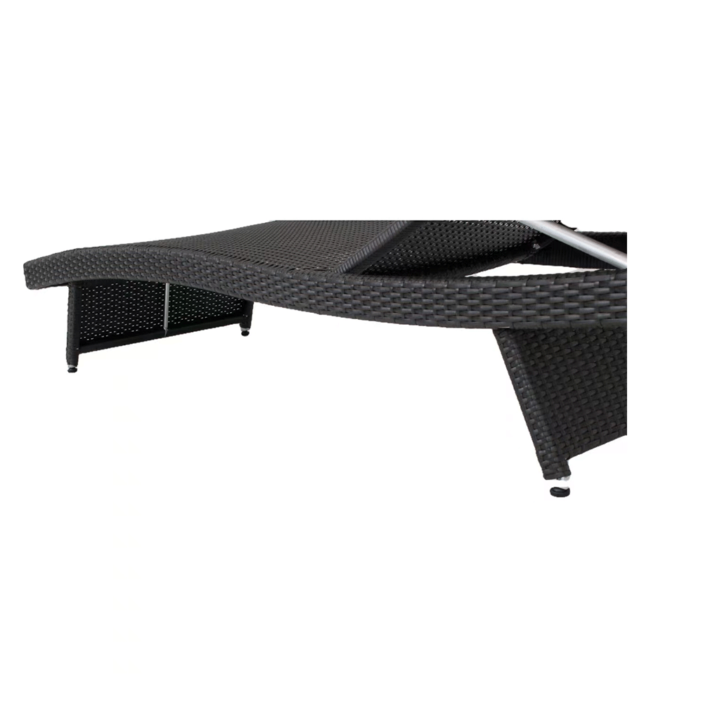WYHS-T199 Rattan Chaise Lounge Outdoor Set with Ergonomic Wave Design for your Outdoor Spaces