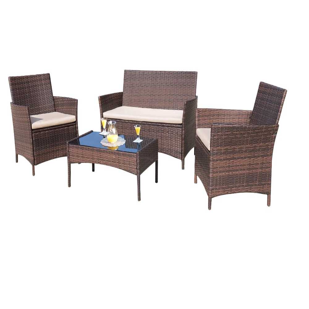 Maximizing the Relaxation and Comfort:Living Room Rattan sofa set 