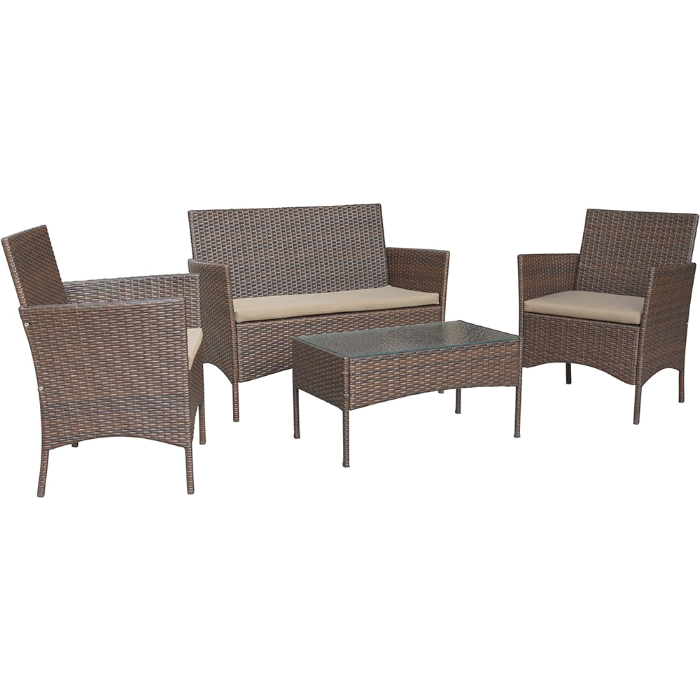 WYHS-T221 Four-Piece Outdoor Living Room Balcony Rattan Furniture 