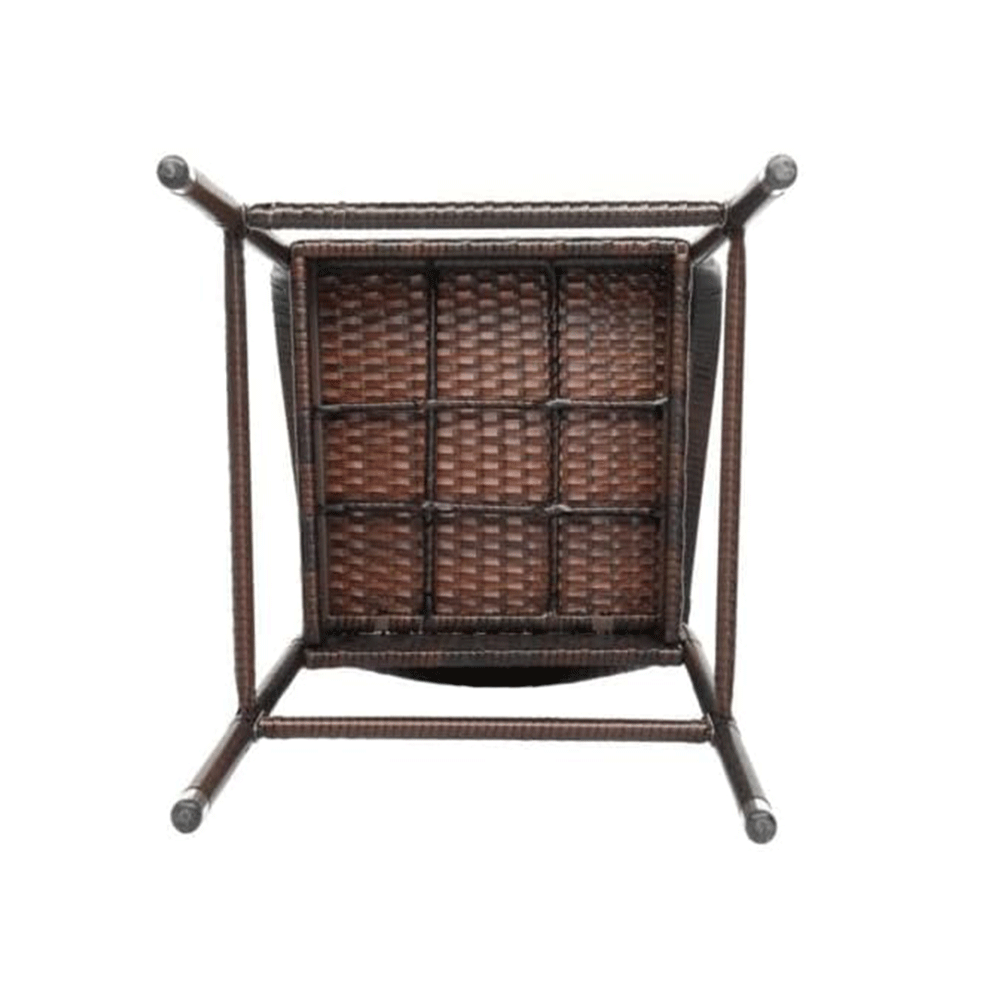 2 Pieces Rattan Bar Stool Wicker Chairs