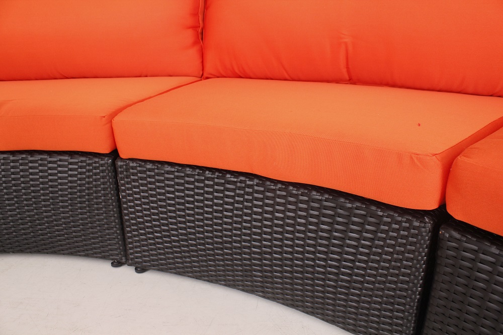 WYHS-T126 4-Piece Patio Sofa Set with Sponge -Padded Cushions in Four Colors,Flexible Configuration