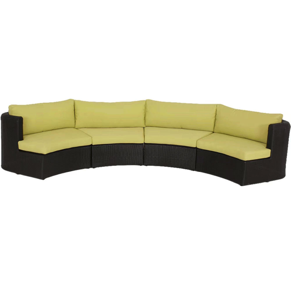 WYHS-T126 4-Piece Patio Sofa Set with Sponge -Padded Cushions in Four Colors,Flexible Configuration